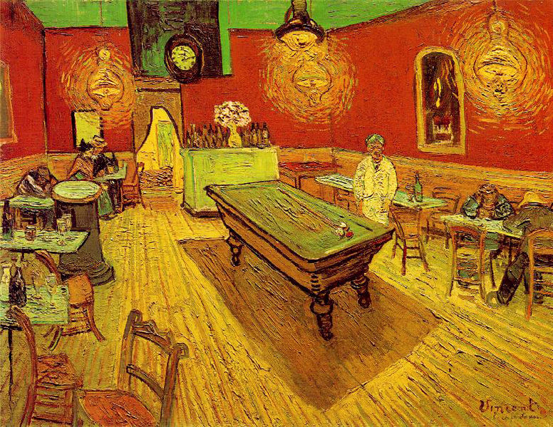 夜のカフェ　1888年9月　アルル