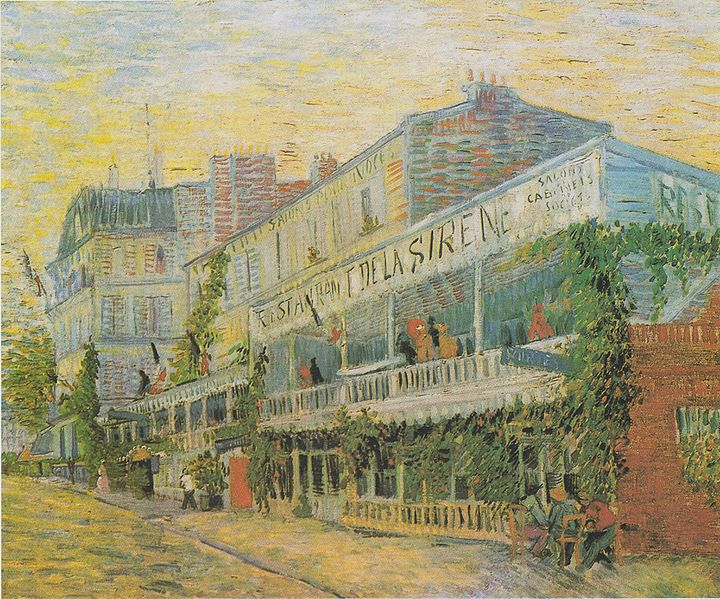 アニエールのレストラン　1887年夏　パリ