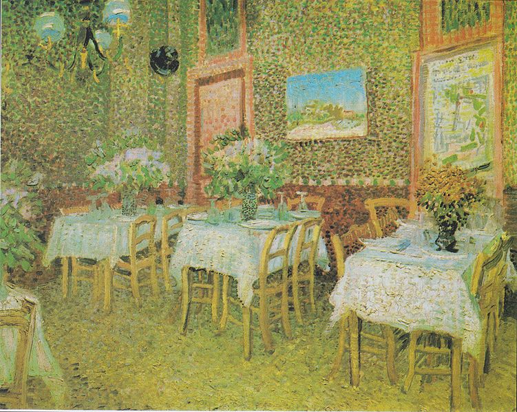 アニエールのレストラン内　1887年6月　パリ